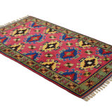 Anatolian handmade vintage rug 233 cm x 132 cm