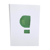 Green geometric minimalist painting