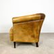 Sheep leather tub club chair