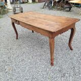 Table de ferme XVIIIème style Louis XV en merisier