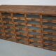 Vintage Dutch oak haberdashery shop cabinet, 1930s