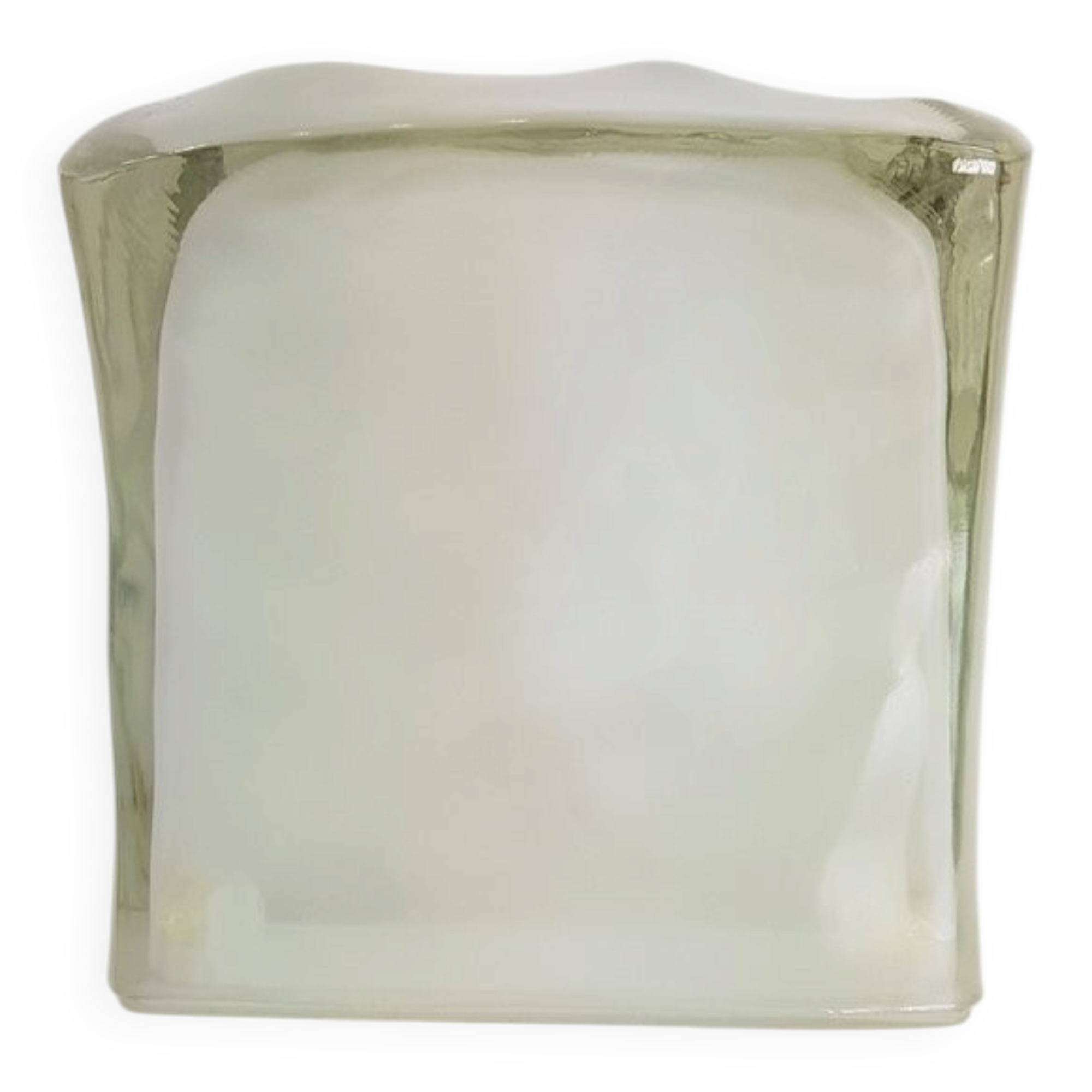 Iviken Ice Cube Table Lamp in Glass from Ikea, 1990s