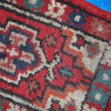 Tapis Vintage Hamadan en Laine, Années 1960, Élégance Authentique