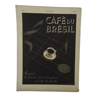 Publicité papier café du brésil