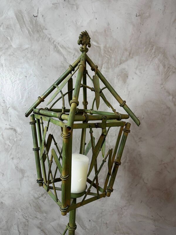 Lanterne imitation bambou