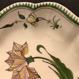 2 plates and 1 dish in Samadet earthenware