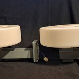 Pair of industrial wall lights, 1970