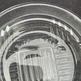 Cendriers art déco verre transparent ciselé