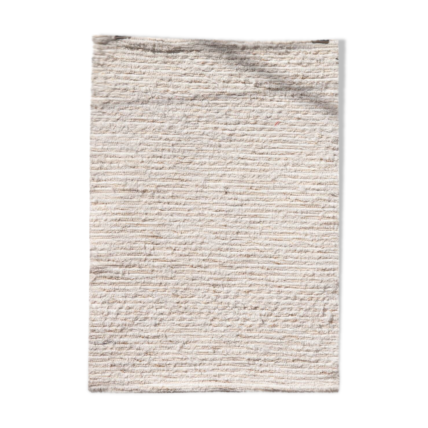 Handwoven recycled cotton rug - 40 x 60 cm