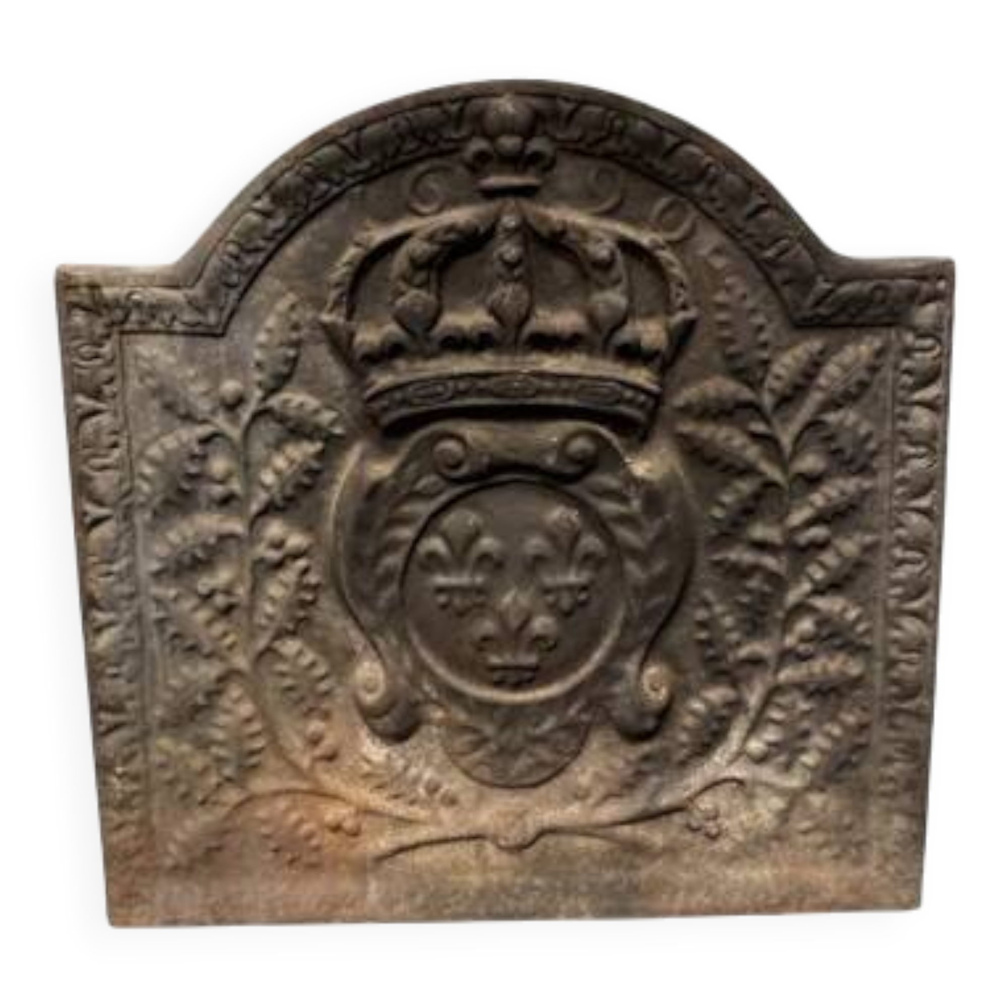 Cast iron fireplace backplate