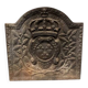 Plaque de cheminée en fonte