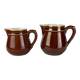 Lot 2 pots à lait en céramique