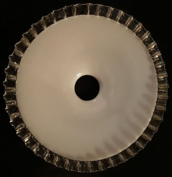 Opaline lace lampshade 50s