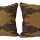Set of 2 vintage kilim cushion covers 46x46 cm