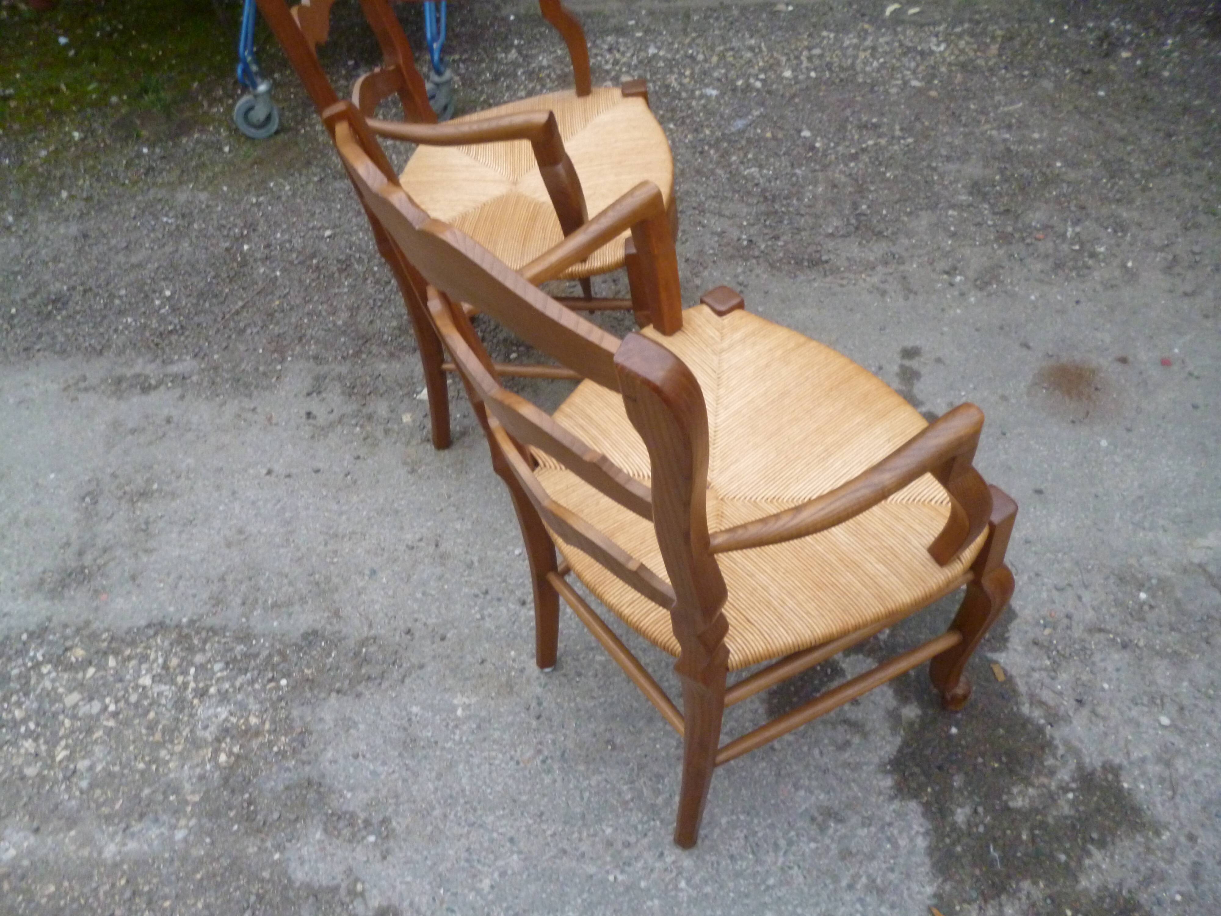 Pair of Louis XV style armchairs