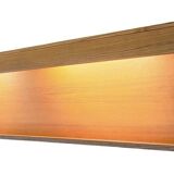 Extra long floating sideboard / wall shelf in teak 210 cm, Denmark 1960s