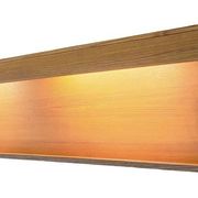 Extra long floating sideboard / wall shelf in teak 210 cm, Denmark 1960s