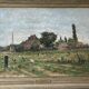 Adrien Jacques Sauzay (1841-1928) The entrance to the village - oil on mahogany panel