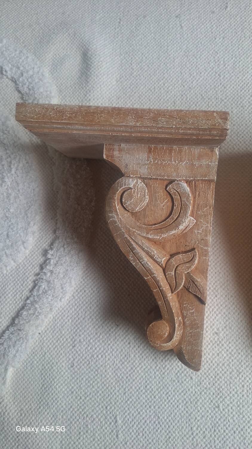 Applique, console bois
