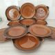 Sarreguemines / 11 earthenware fish-shaped plates