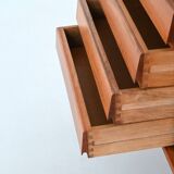 Bosteels Meubelen unique small sideboard in walnut Belgium 1970