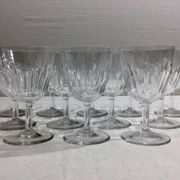 Baccarat – 12 white wine glasses in Baccarat Crystal Casino Model