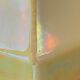 Vintage art deco sugar bowl in iridescent yellow