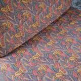Large Beka armchair or small sofa in tapestry fabric, 70s