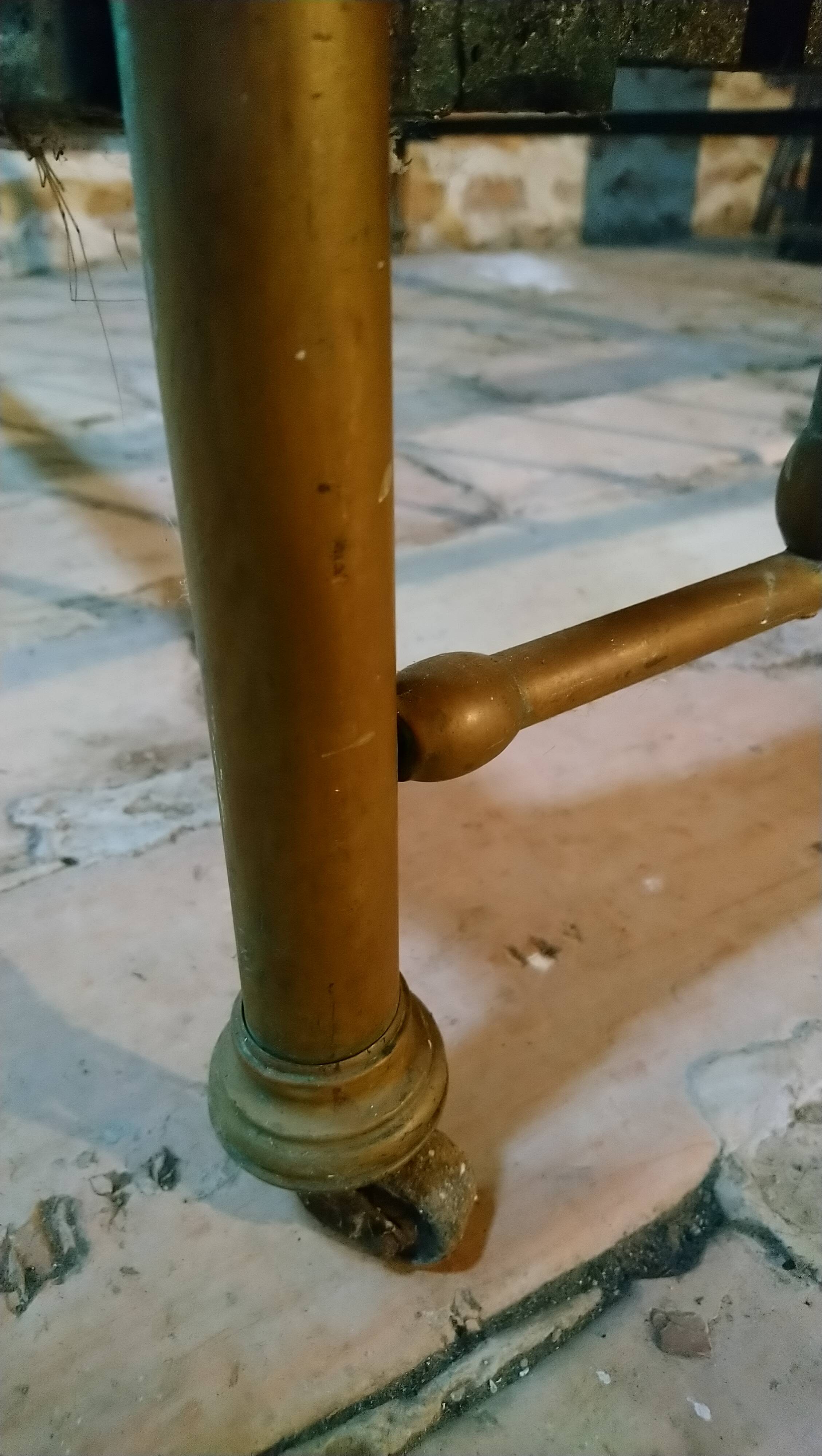 Antique brass bed 204x125