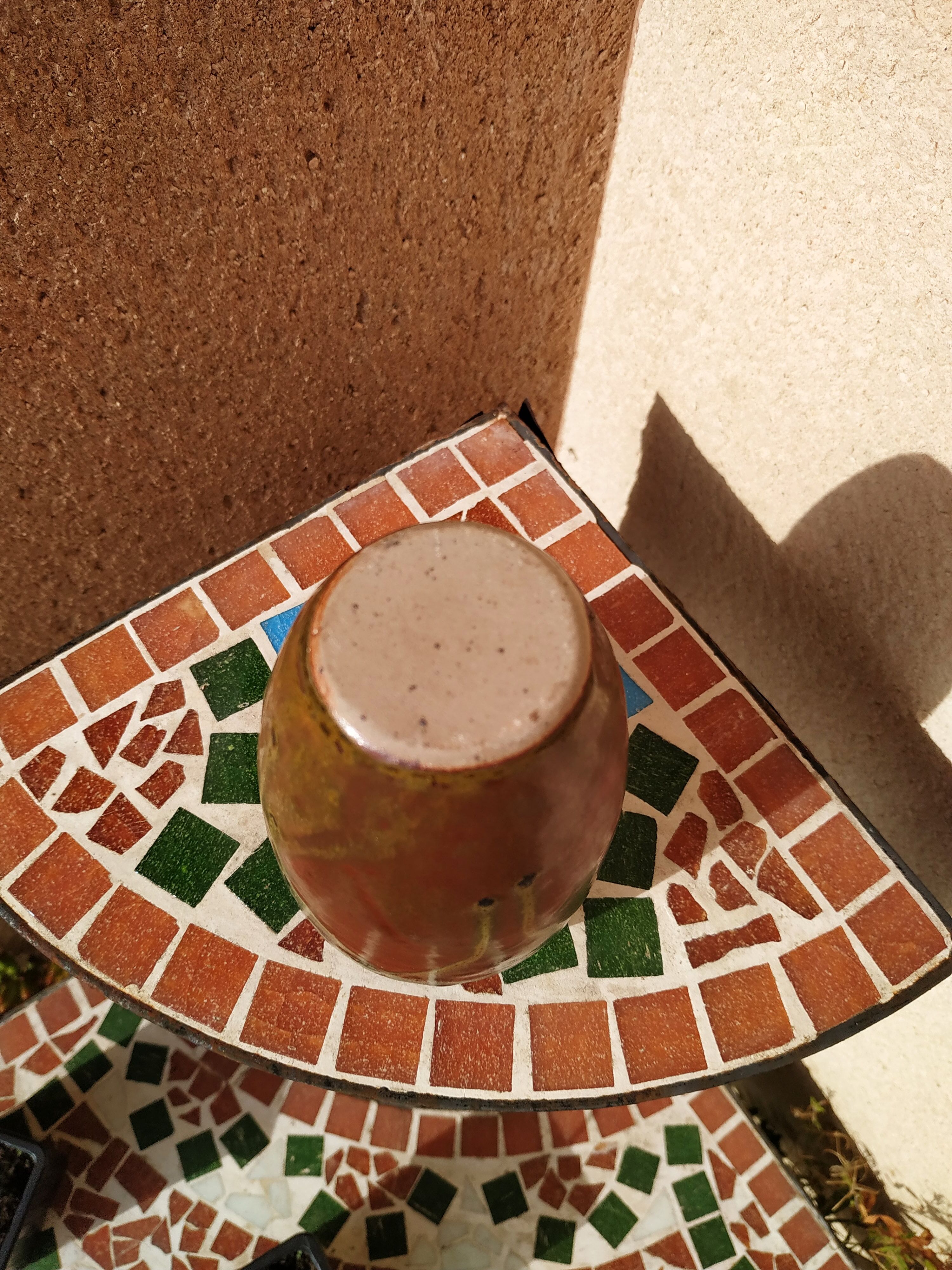 Pussaie sandstone vase by Jean Cacheleux