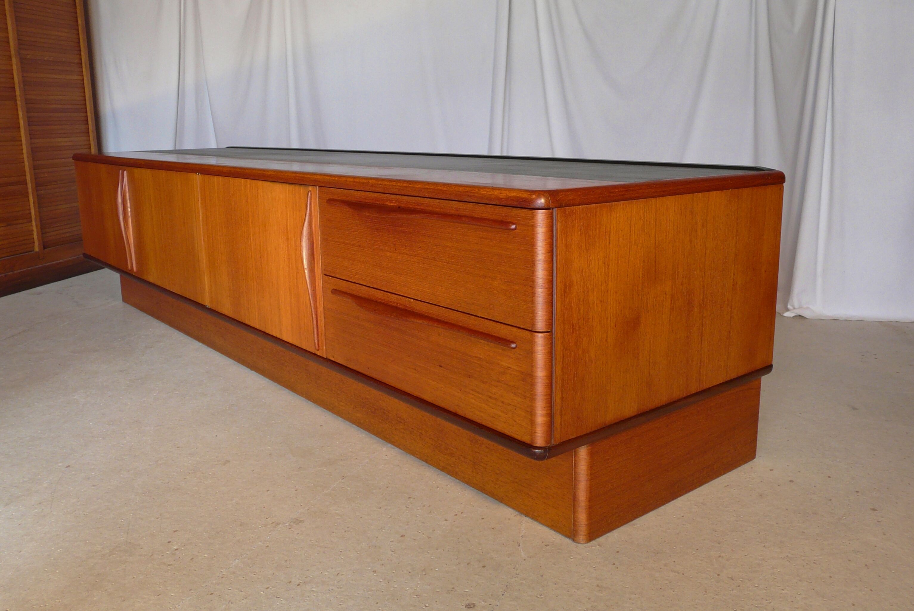 Scandinavian vintage low teak enfilade