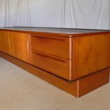 Scandinavian vintage low teak enfilade