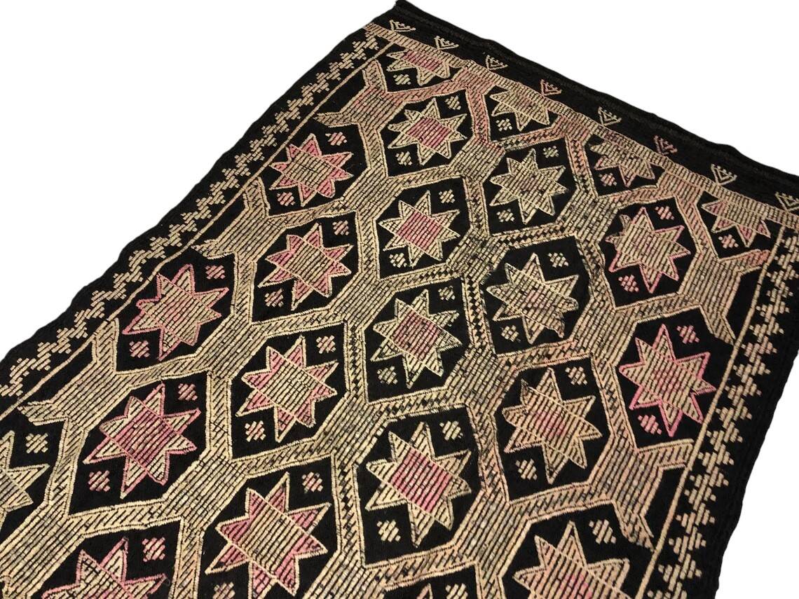 Vintage Anatolian Wool Kilim Rug