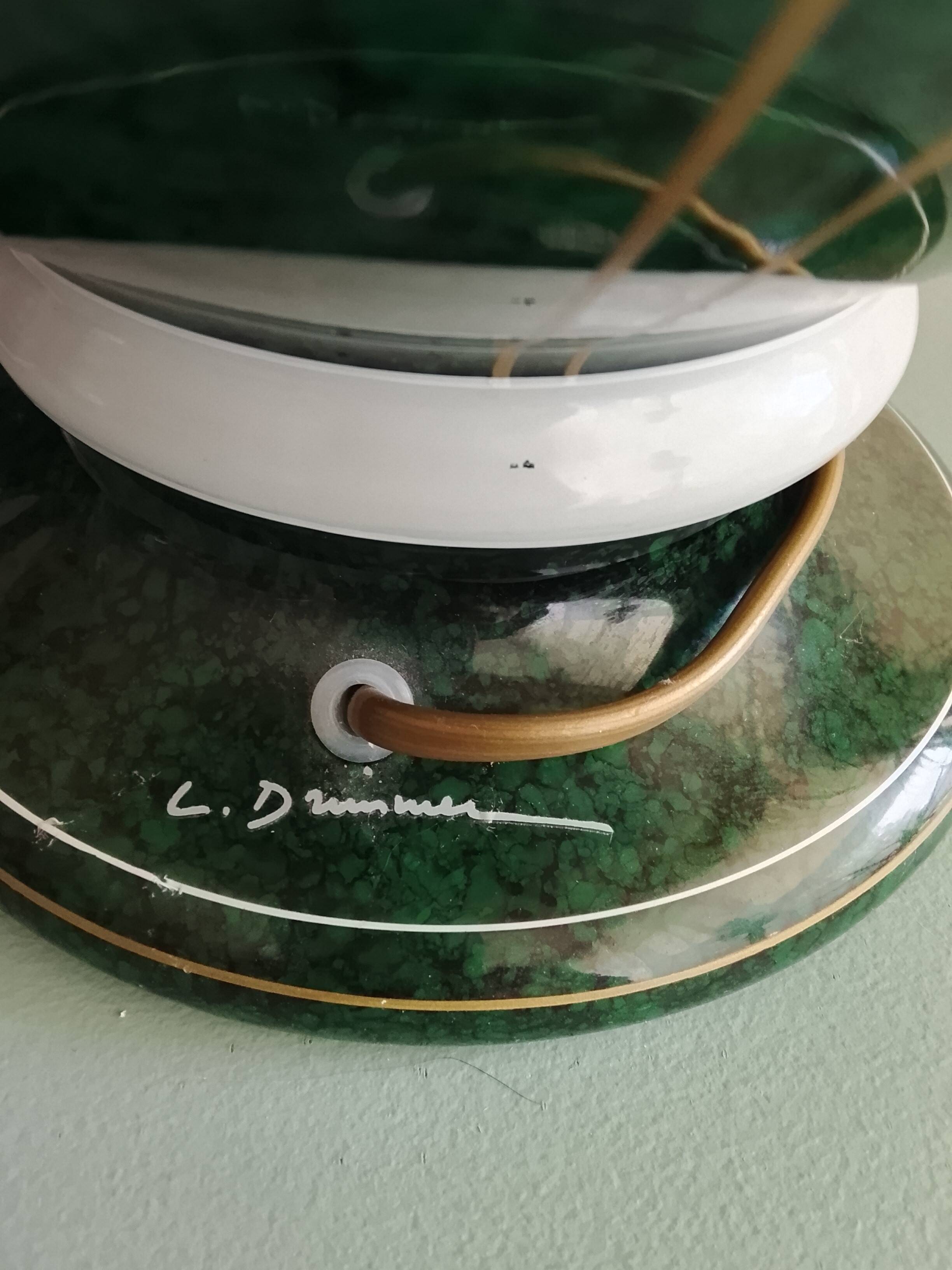 Signed table lamp