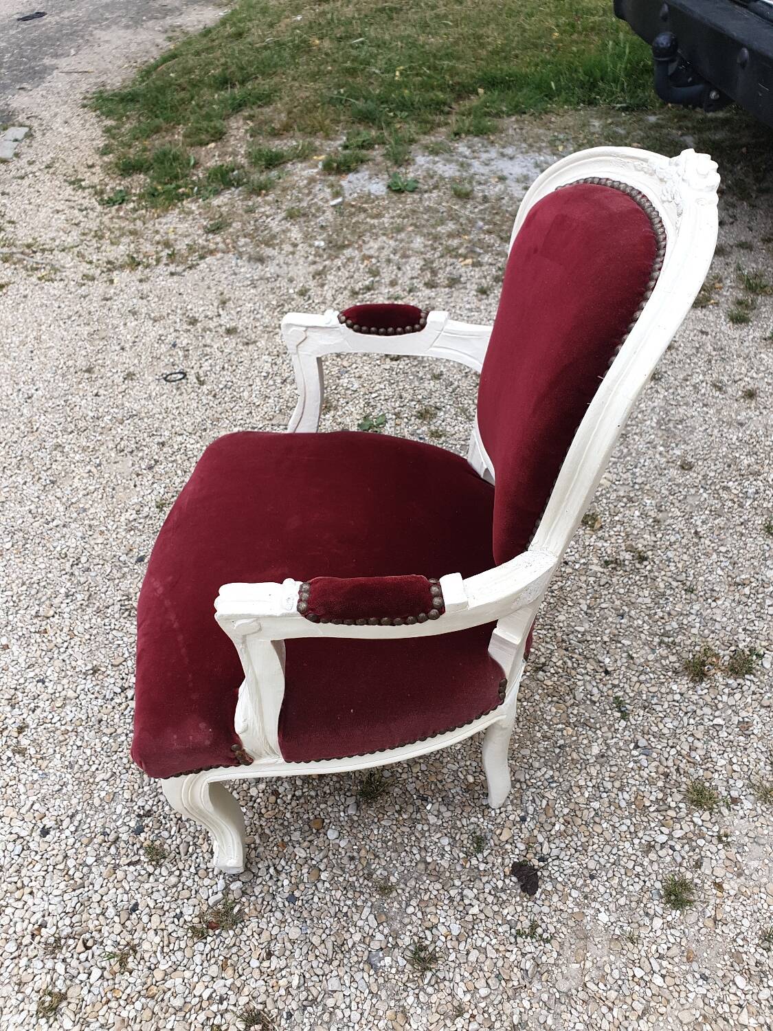 Louis XV child's cabriolet armchair