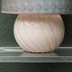 Twisted ball lamp in cracked ceramic, 1980s