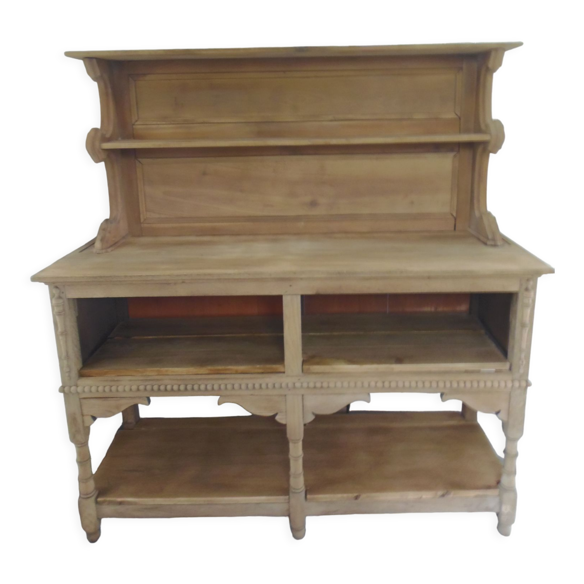 Furniture of trade, vintage service the bottom in oak the top in walnut.