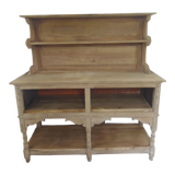 Furniture of trade, vintage service the bottom in oak the top in walnut.