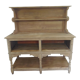 Furniture of trade, vintage service the bottom in oak the top in walnut.