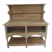 Furniture of trade, vintage service the bottom in oak the top in walnut.