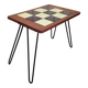 Folding side table, 50s design, trumpet legs, vintage
