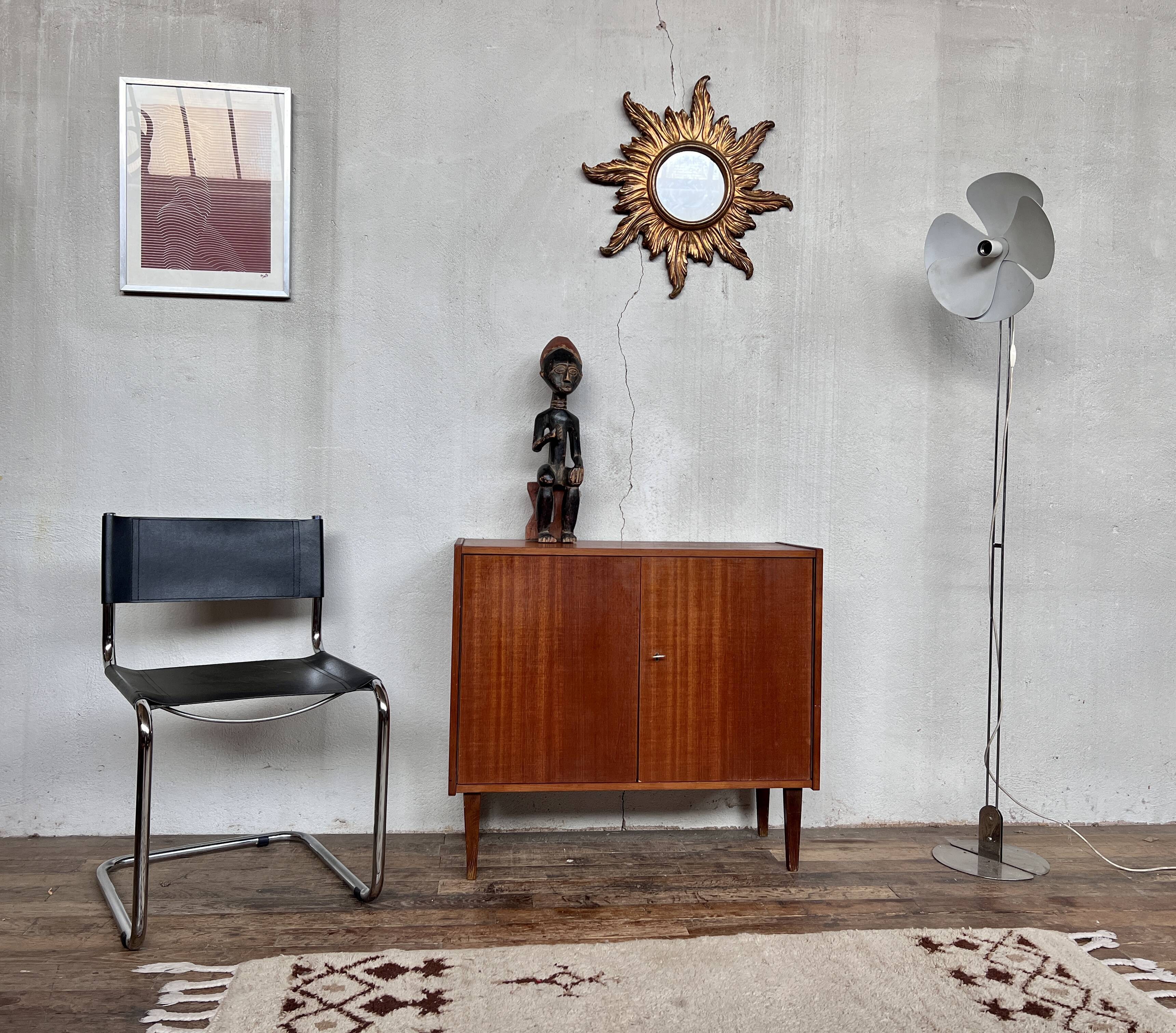 Buffet two vintage teak doors 1960
