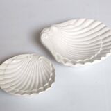 Duo of scallop shell ramekins