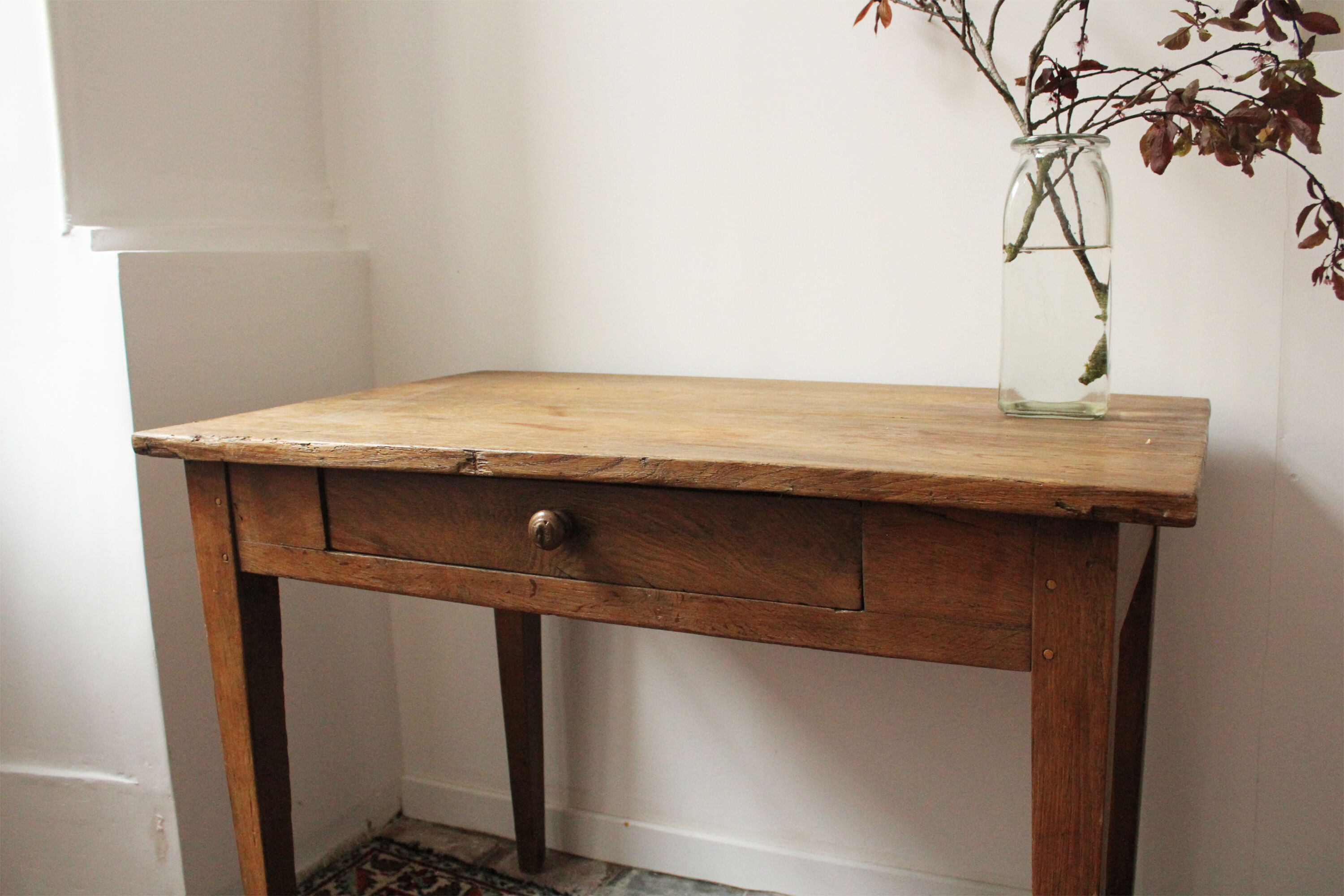 Rustic wooden desk farmhouse style