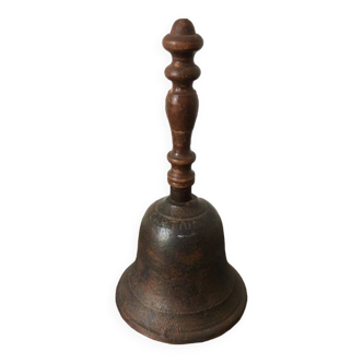 Cast iron bell "Captain" with wooden handle