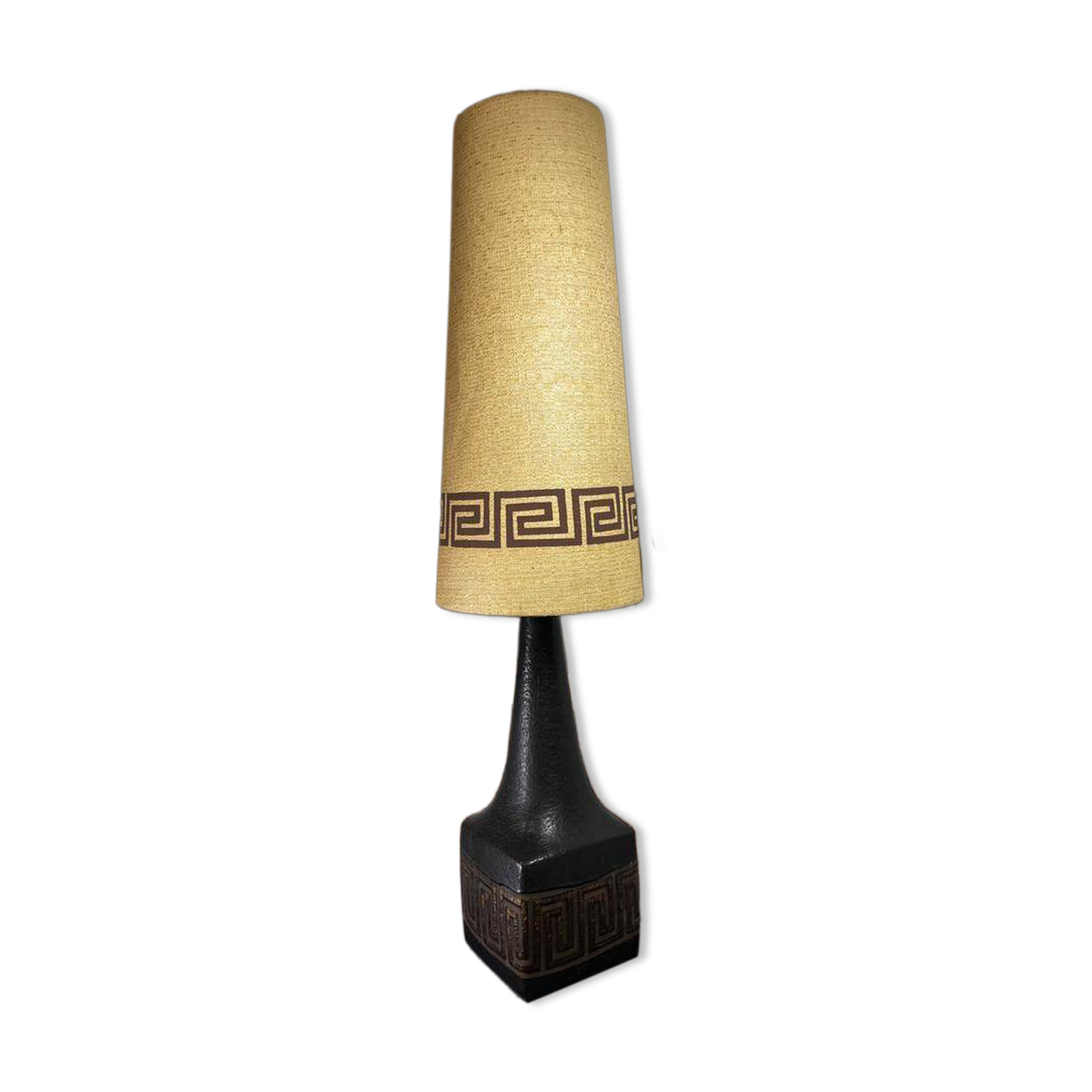 Vintage brutalist floor lamp Aurelia Ceramano from the 1970s.