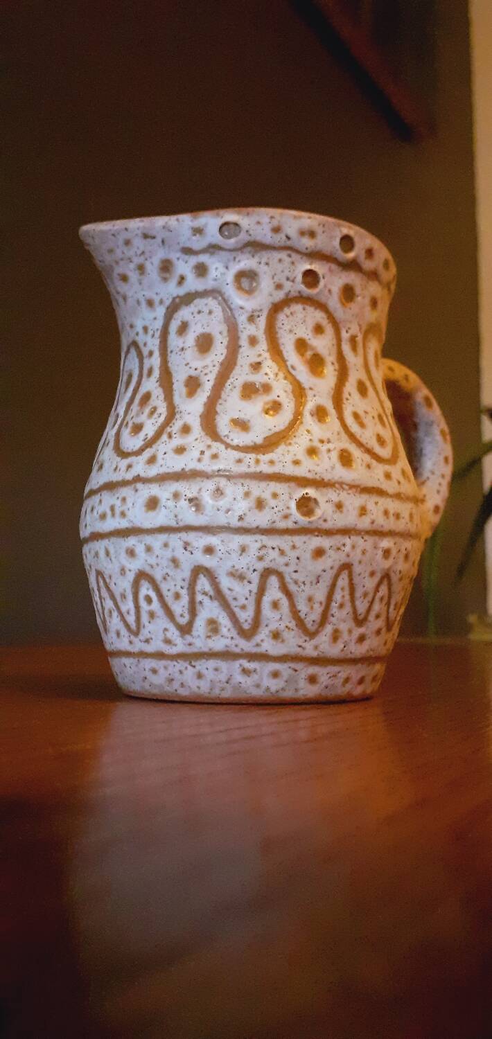 Pitcher year 50/60 ceramic by Jean Austruy (1910-2012) Vallauris