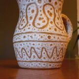 Pitcher year 50/60 ceramic by Jean Austruy (1910-2012) Vallauris