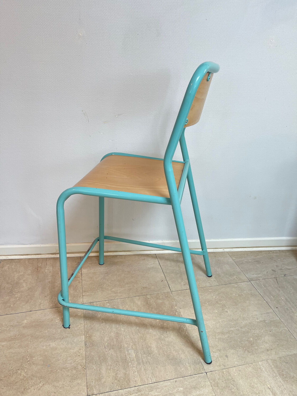 Vintage laboratory stool from the 1980s.
