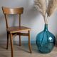 Vintage bistro chair in patinated blonde beech